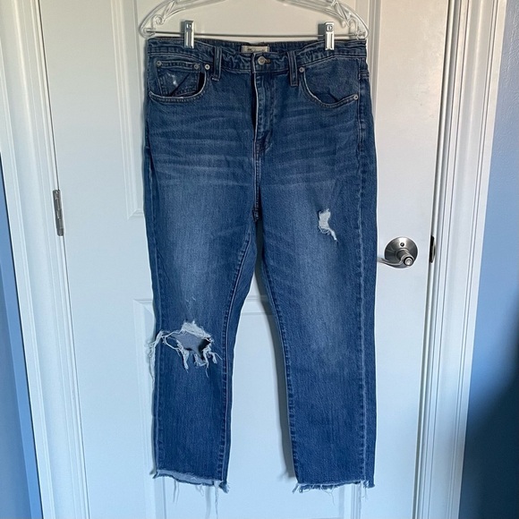 Madewell The High-Rise Slim Boyjean in Lita Wash: Step-Hem Edition 29929 - Picture 2 of 16